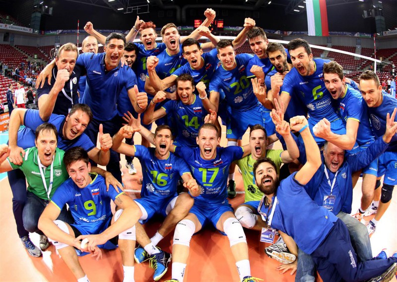 La Slovenia, outsider degli Euro 2015, che ha infranto le speranze azzurre di conquistare l'oro del volley dopo 10 anni 