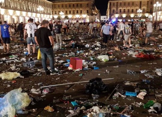 Oltre un migliaio di feriti ieri sera in piazza a Torino (calciomercato.com)