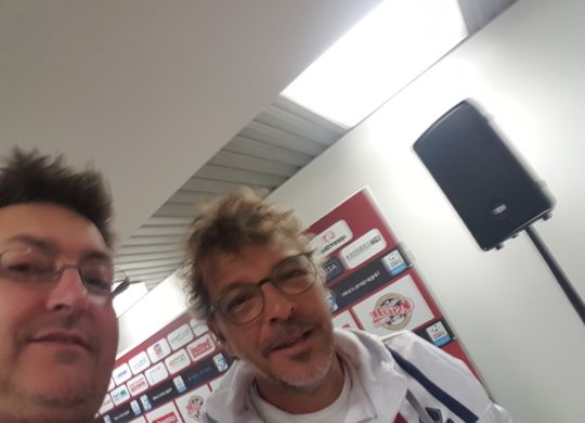 Con Francesco Moriero allenatore della Sambenedettese
