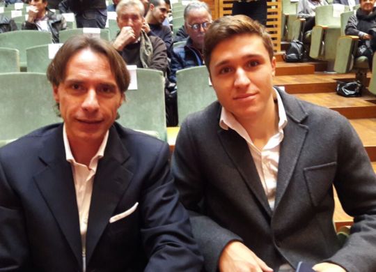 Enrico Chiesa con il figlio Federico (violanews.com)