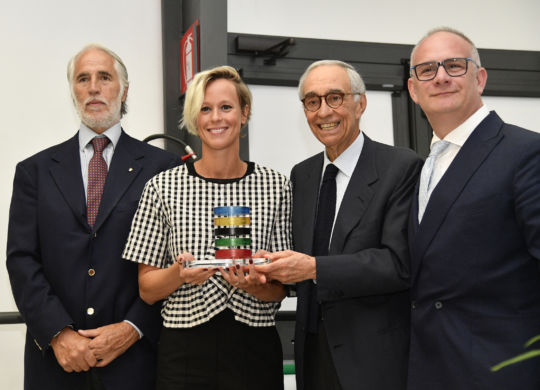 Federica Pellegrini ha ricevuo il premio Onesti 2017 (Fabrizio Corradetti/LaPresse)