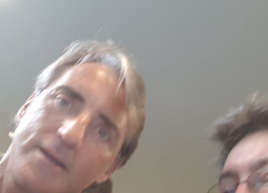 Con Roberto Mancini