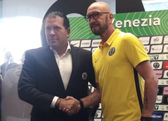 Walter Zenga col presidente del Venezia Tacopina (sport.sky.it)