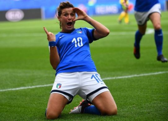 Cristiana Girelli ha segnato una tripletta (calcioweb.eu)