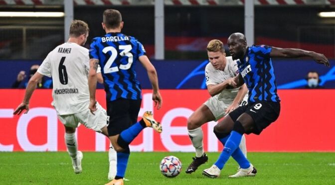 Il Gazzettino. Champions league, Inter-Borussia Moenchengladbach 2-2: doppio Lukaku salva l’Inter nel finale