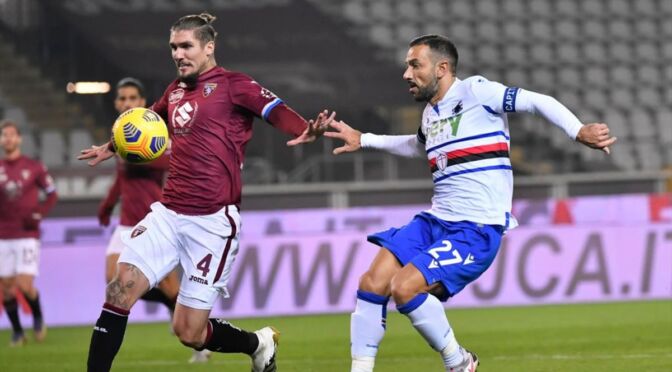 Il Messaggero. Torino-Sampdoria 2-2, i granata sbloccano con Belotti e pareggiano con Meitè