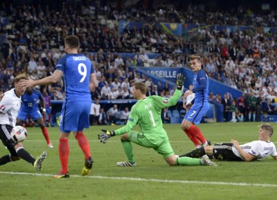 Il secondo gol di Griezmann nella semifinale di euro 2016 contro la Germania