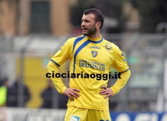 Massimiliano Carlini quando vestiva la maglia del Frosinone