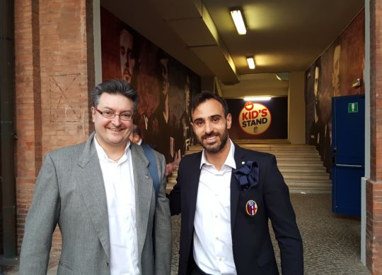 Vanni con Domenico Maietta, calabrese, classe 82, difensore centrale del Bologna. Da tempo da nazionale