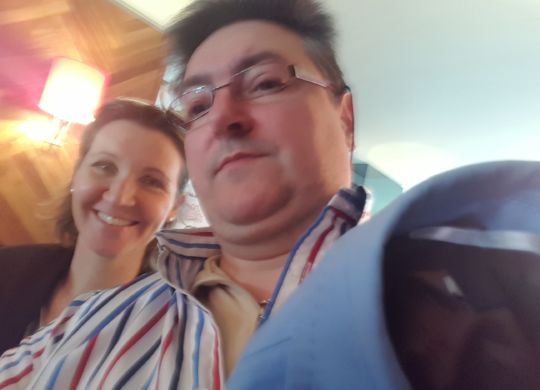 Con Elisa Calcamuggi (Sky)