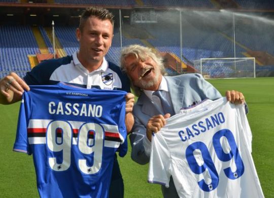 Antonio Cassano e Massimo Ferrero (ilsecoloxix.it)