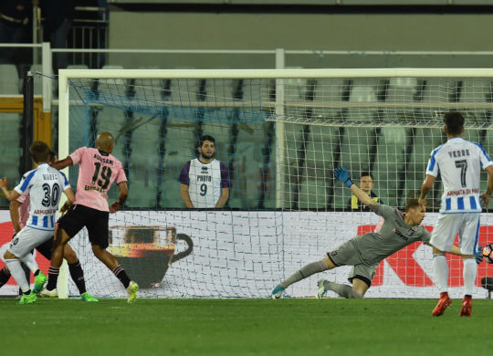 Il gol di Muric al Palermo (Giuseppe Bellini/Getty Images)