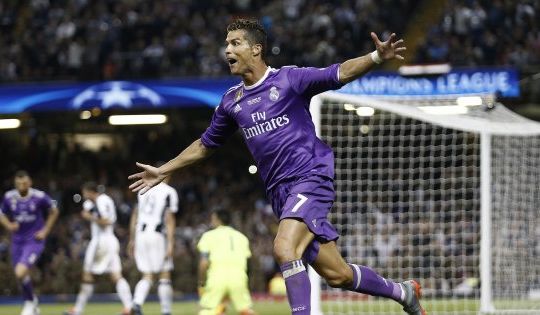 Ronaldo esulta dopo il gol del 3 a 1 (LaPresse)