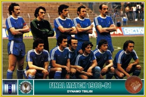 La formazione della Dinamo Tiblisi nel 1980 (pinterest.com)