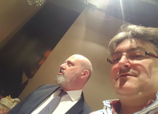 Con Stefano Bonaccini, presidente dell'Emilia Romagna