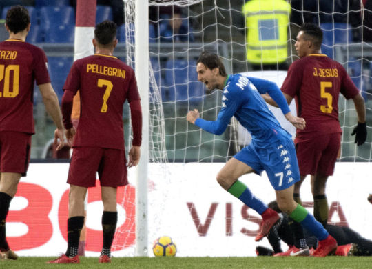 Missiroli esulta dopo il gol alla Roma (corrieredellosport.it)