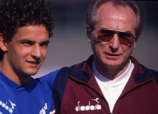 Azeglio Vicini con Roberto Baggio (lastampa.it)