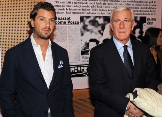 Davide Lippi con il papà Marcello (calcionews24.com)