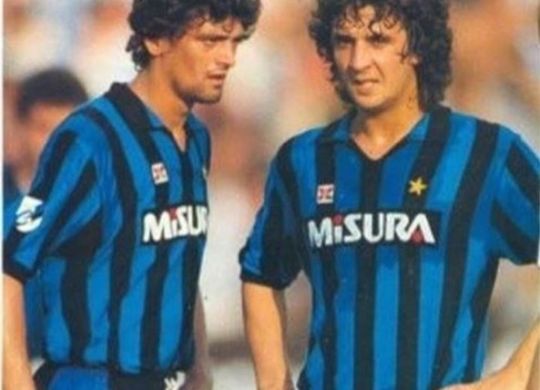 Evaristo Beccalossi (a dx) con Alessandro Altobelli ai tempi dell'Inter (corriere.it)