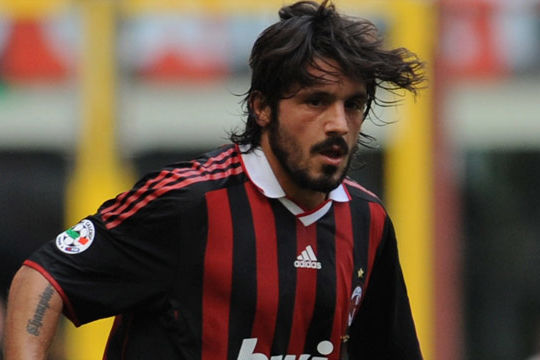 Gennaro Gattuso quando giocava nel Milan (edition.cnn.com)