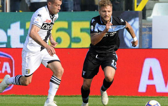 Ciro Immobile ha segnato il primo gol oggi al Tardini (ilmessaggero.it)