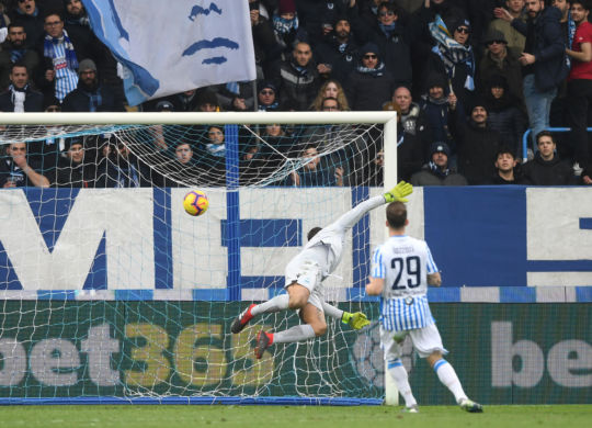 Il gol di Kurtic in Spal-Bologna (sportmediset.mediaset.it)